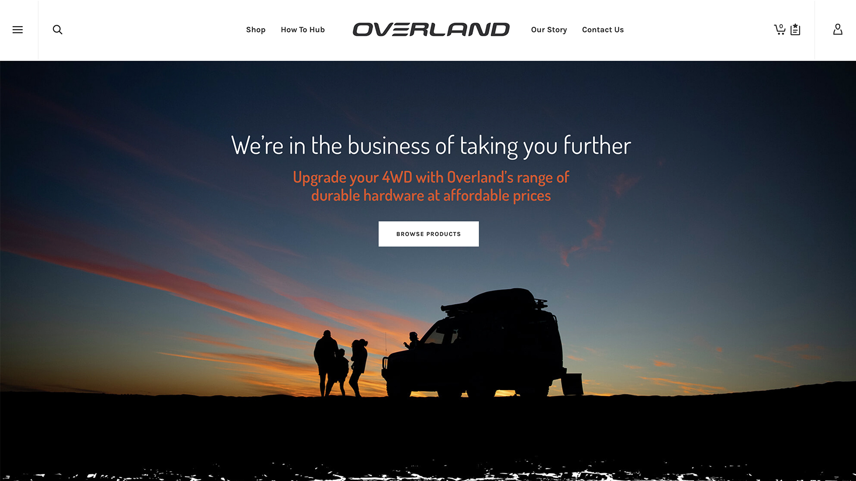 UES Overland Website